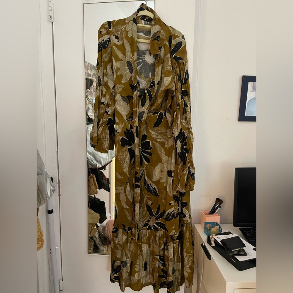 Floral Print Long Sleeve Dress